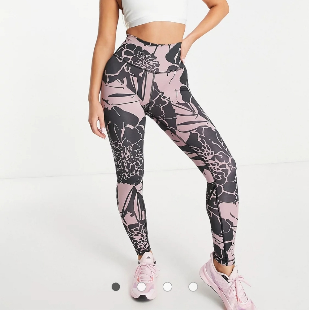 NWOT Adidas Training Leggings Floral